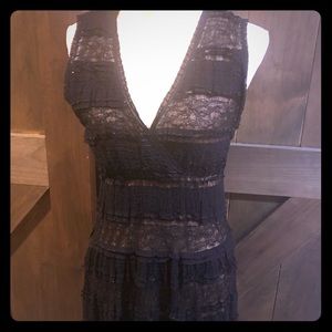 Studio M Lace Sleeveless Black Dress